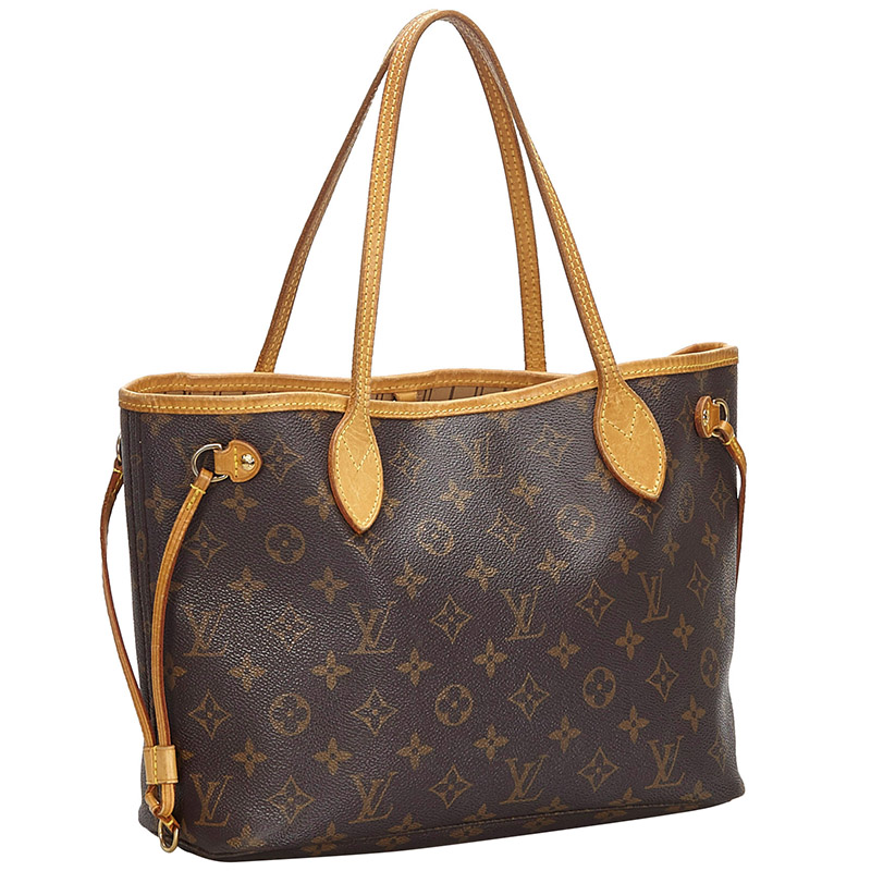 

Louis Vuitton Monogram Canvas Neverfull PM, Brown