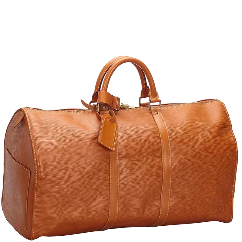 

Louis Vuitton Brown Epi Leather Keepall 50 Bag
