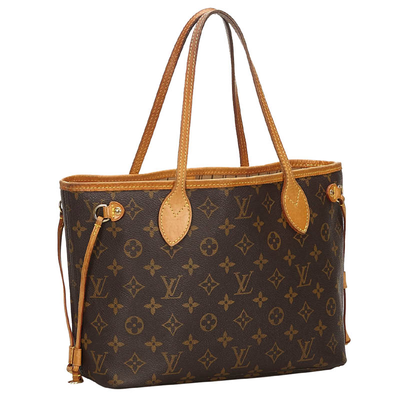 

Louis Vuitton Monogram Canvas Neverfull PM Bag, Brown