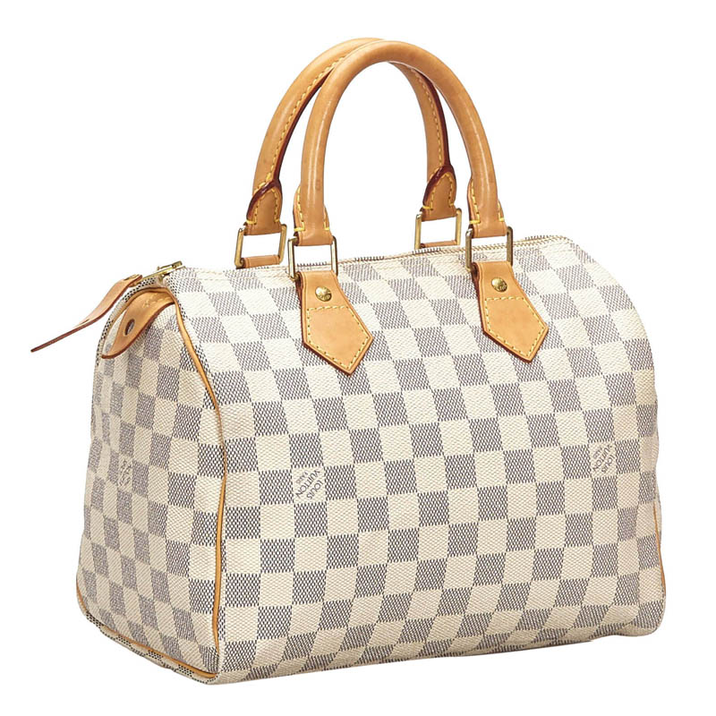 Bag speedy 25 LOUIS VUITTON damier azur canvas - VALOIS VINTAGE PARIS