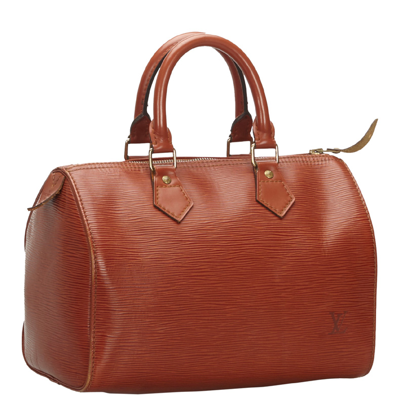 

Louis Vuitton Brown Epi Leather Speedy 25 Bag