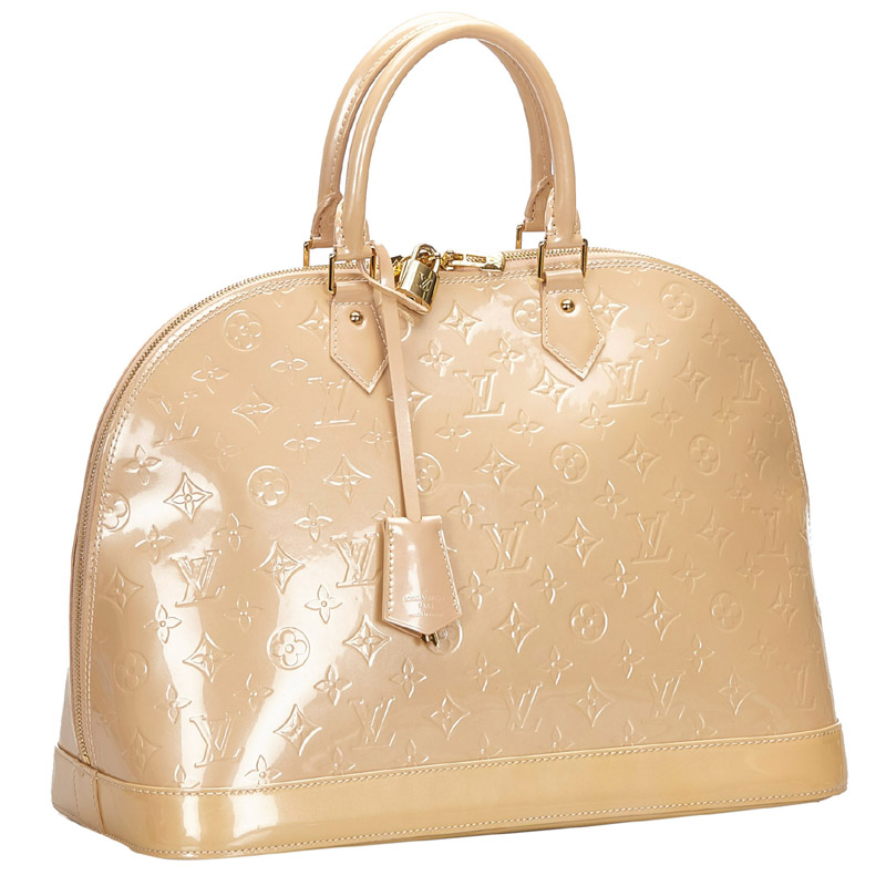 

Louis Vuitton Light Pink Monogram Vernis Alma GM XL