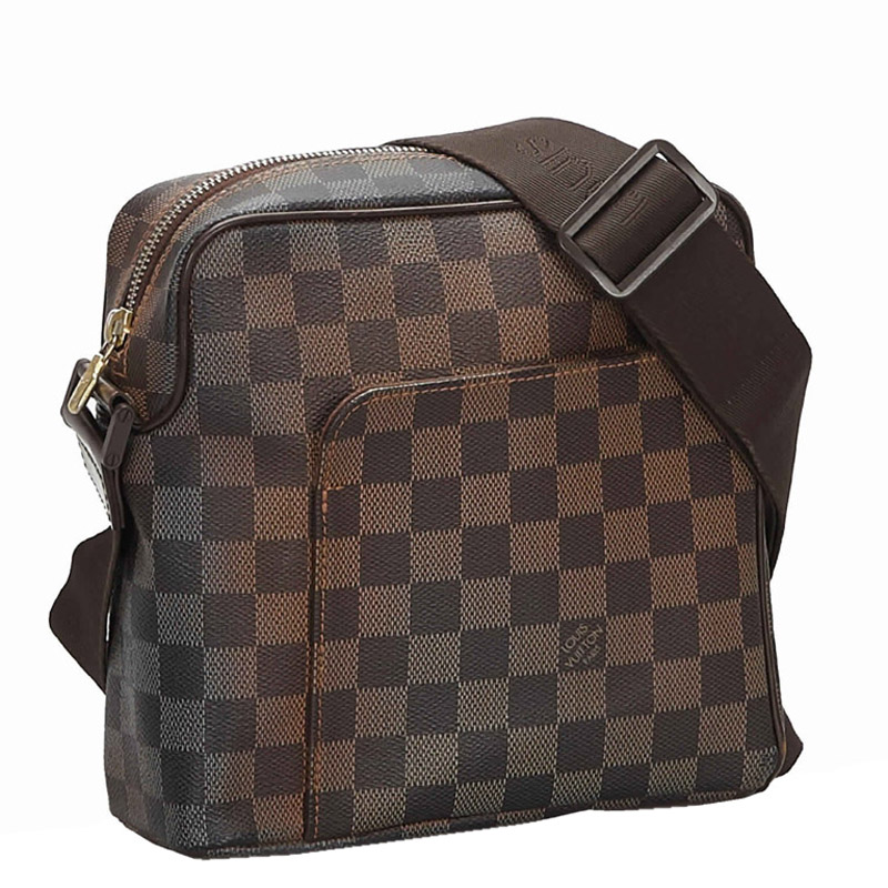 

Louis Vuitton Damier Ebene Canvas Olav PM Messenger Bag, Brown