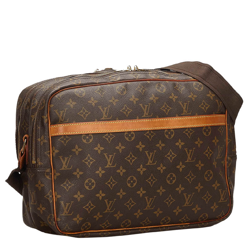 

Louis Vuitton Monogram Canvas Reporter Messenger GM, Brown