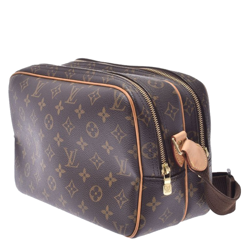 

Louis Vuitton Monogram Canvas Reporter PM Bag, Brown