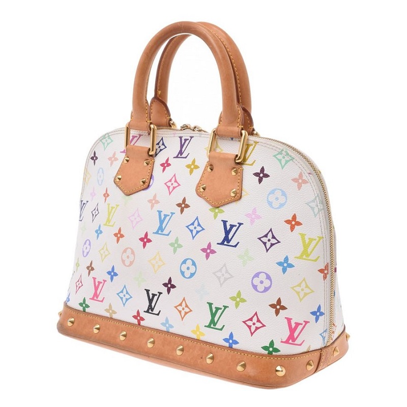 

Louis Vuitton White Monogram Multicolore Alma Bag