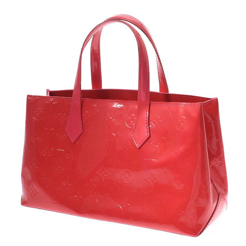 

Louis Vuitton Rouge Monogram Vernis Wilshire PM Bag, Red