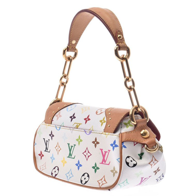 

Louis Vuitton White Multicolore Monogram Canvas Marilyn Tote