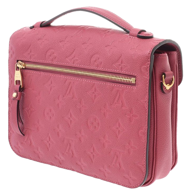 

Louis Vuitton Pink Monogram Empreinte Pochette Metis Bag