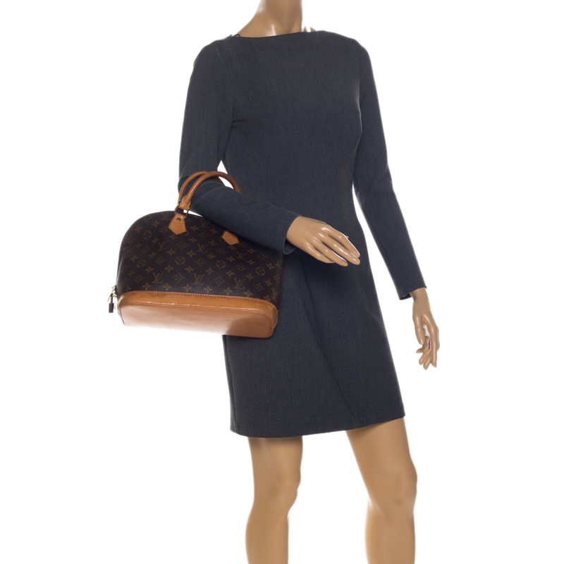 

Louis Vuitton Monogram Canvas Alma PM Bag, Brown