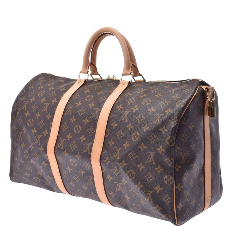 

Louis Vuitton Monogram Canvas Keepall Bandouliere 50 Bag, Brown