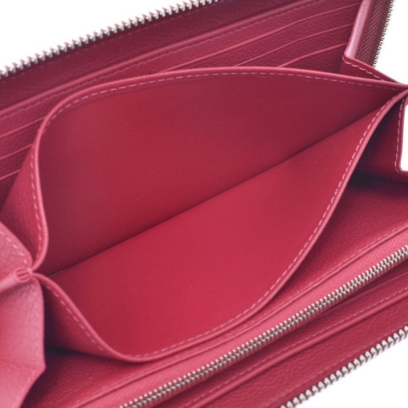 

Louis Vuitton Rose Leather Zippy Lock Me Long Wallet, Pink