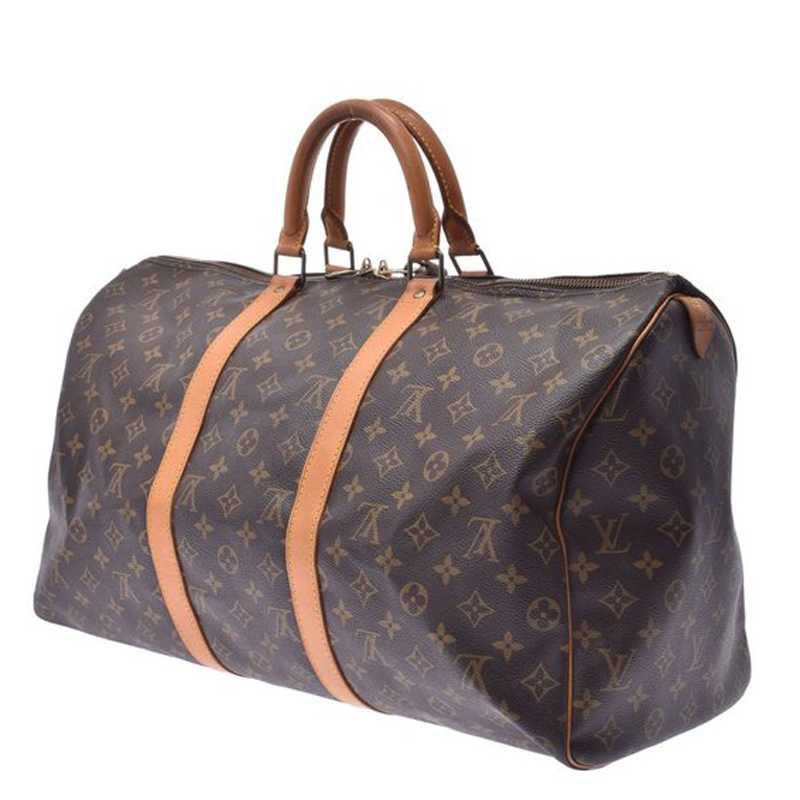 

Louis Vuitton Monogram Canvas Keepall 50 Bag, Brown
