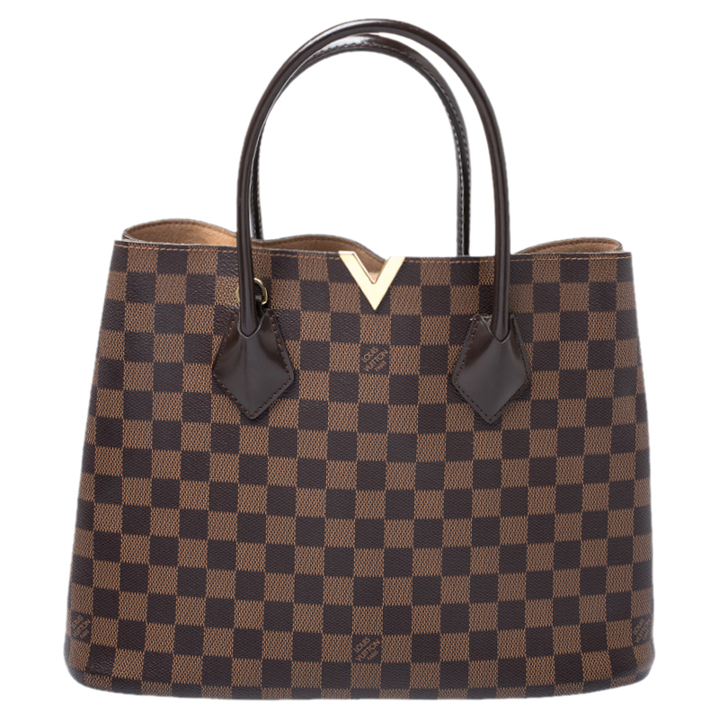 Pre Owned Louis Vuitton Damier Ebene Canvas Kensington V Bag