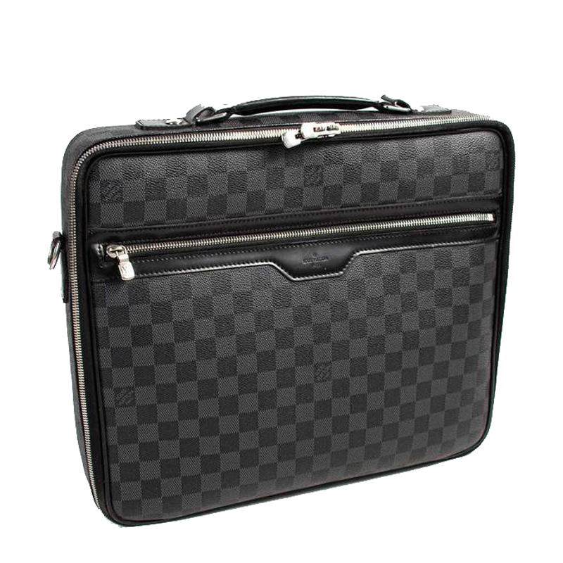 

Louis Vuitton Damier Graphite Canvas Steeve Briefcase Bag, Black