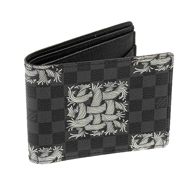 Louis Vuitton Damier Graphite Pattern Leather Multiple Wallet