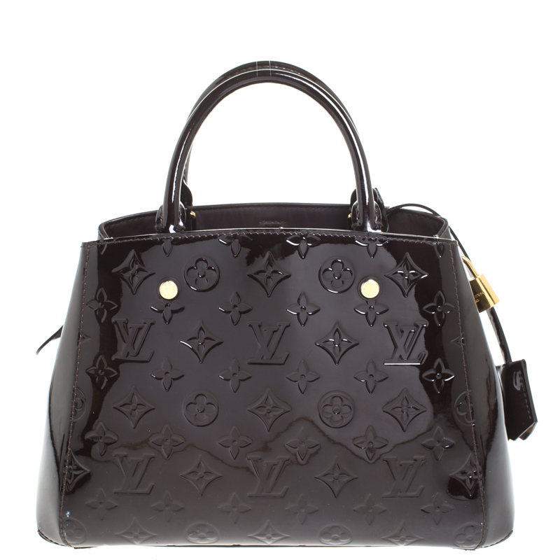 Louis Vuitton Amarante Monogram Vernis Bellevue PM Bag - Yoogi's Closet