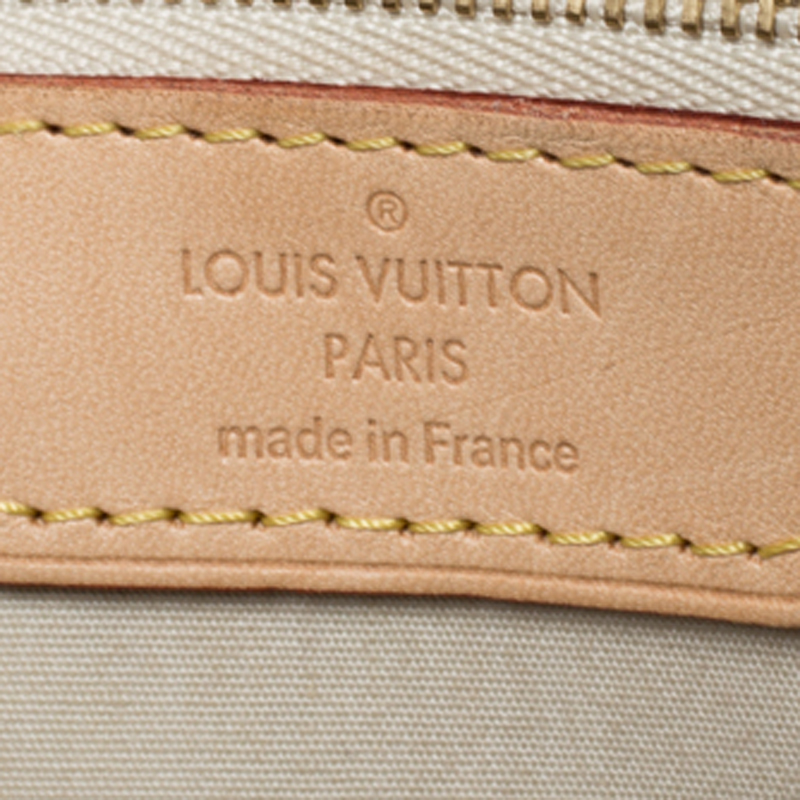 Louis Vuitton, Bags, Louis Vuitton Vernis Brea Mm Pearl White M9456