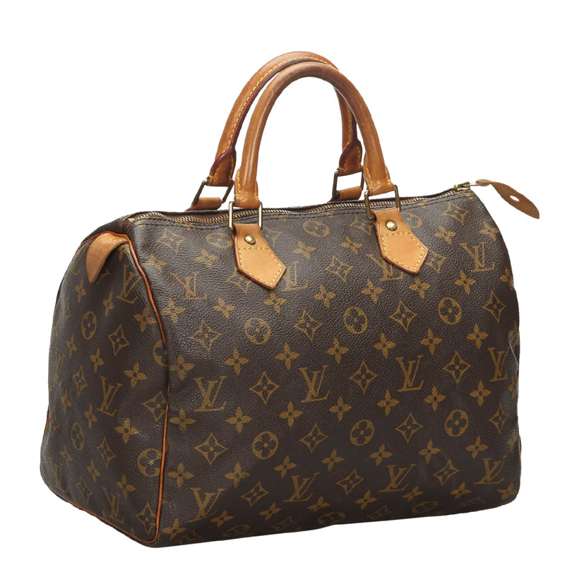 

Louis Vuitton Monogram Canvas Speedy 30 Bag, Brown