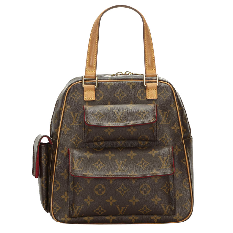 LOUIS VUITTON ALIZÉ 1 Compartment Monogram Canvas Brown Leather