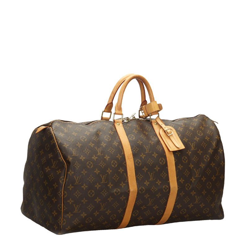 

Louis Vuitton Monogram Canvas Keepall 55 Bag, Brown