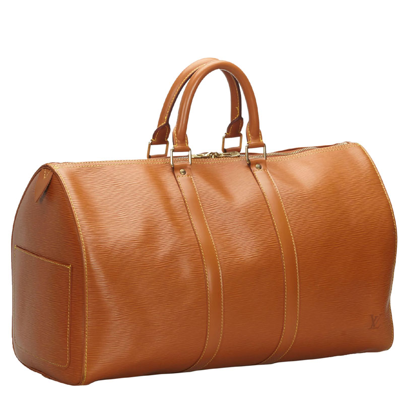 

Louis Vuitton Brown Epi Leather Keepall 45 Bag