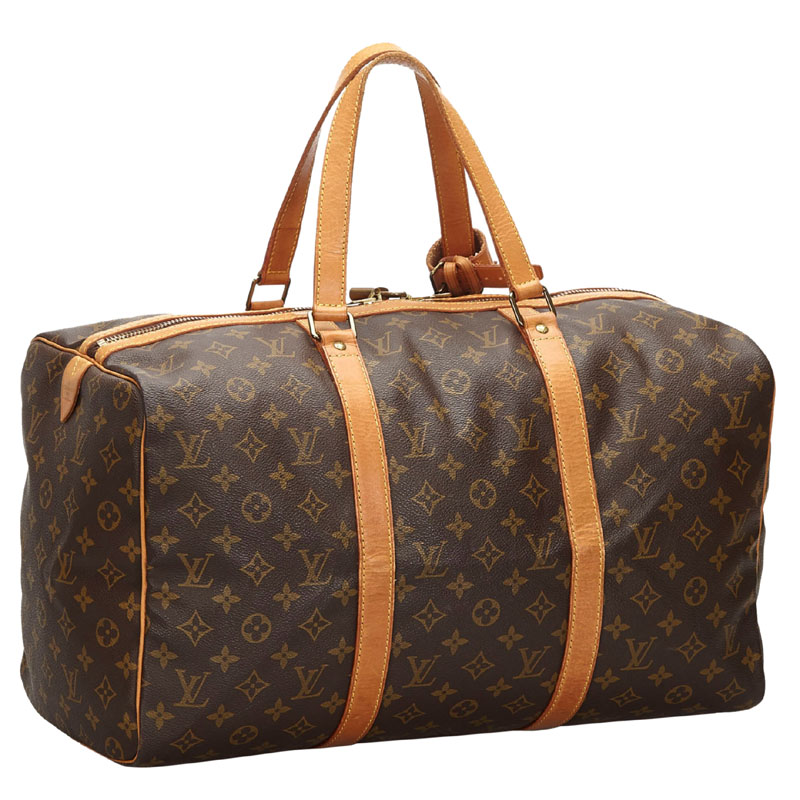 

Louis Vuitton Monogram Canvas Sac Souple 45 Bag, Brown