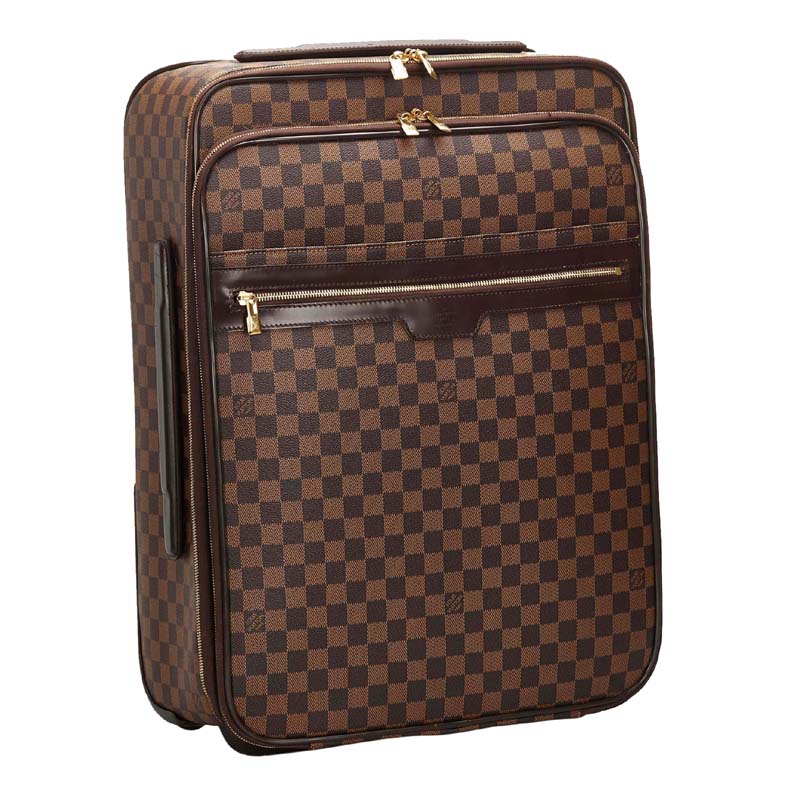 

Louis Vuitton Damier Ebene Canvas Business Pegase Legere 55 Luggage Bag, Brown