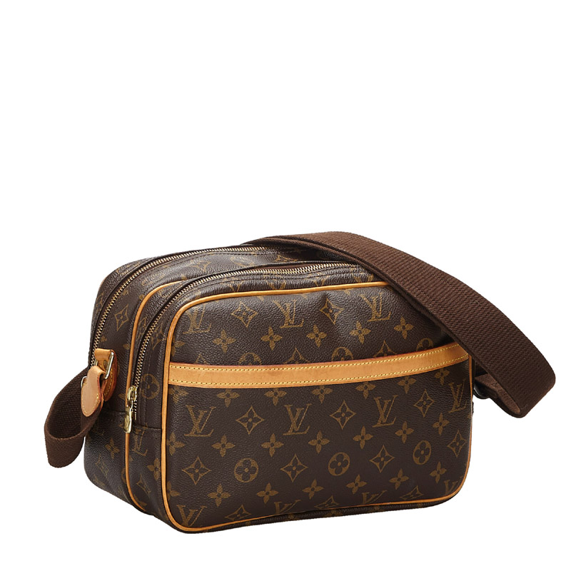 

Louis Vuitton Monogram Canvas Reporter PM Bag, Brown