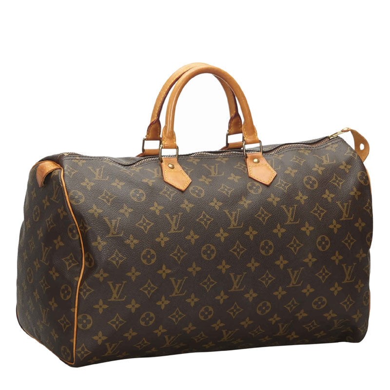 

Louis Vuitton Monogram Canvas Speedy 40 Bag, Brown