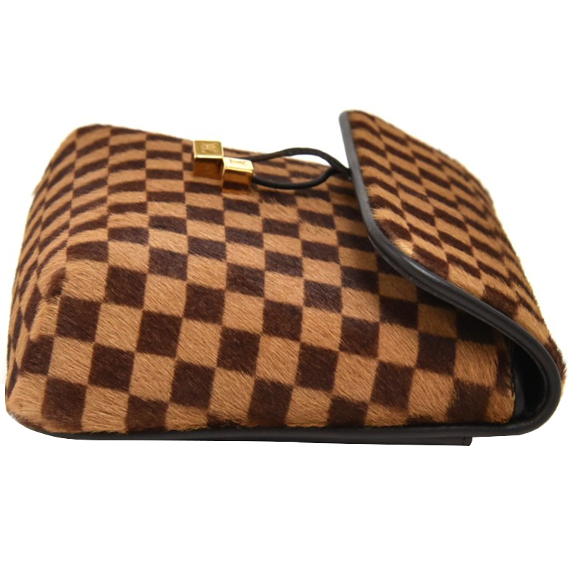 

Louis Vuitton Damier Sauvage Calf Hair Gazelle Bag, Brown