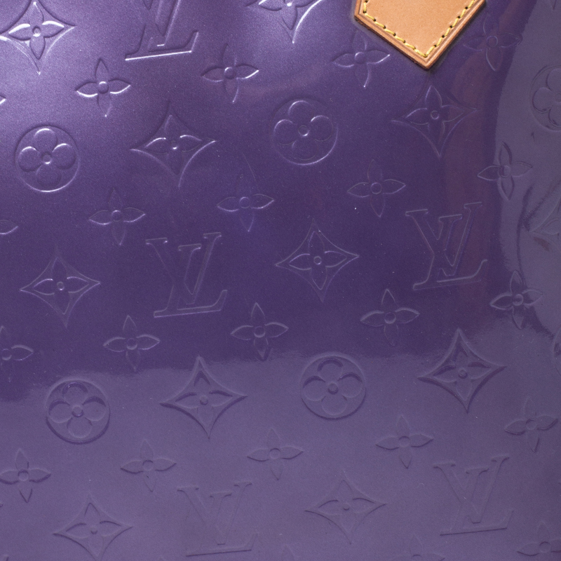Houston patent leather handbag Louis Vuitton Purple in Patent leather -  6983001
