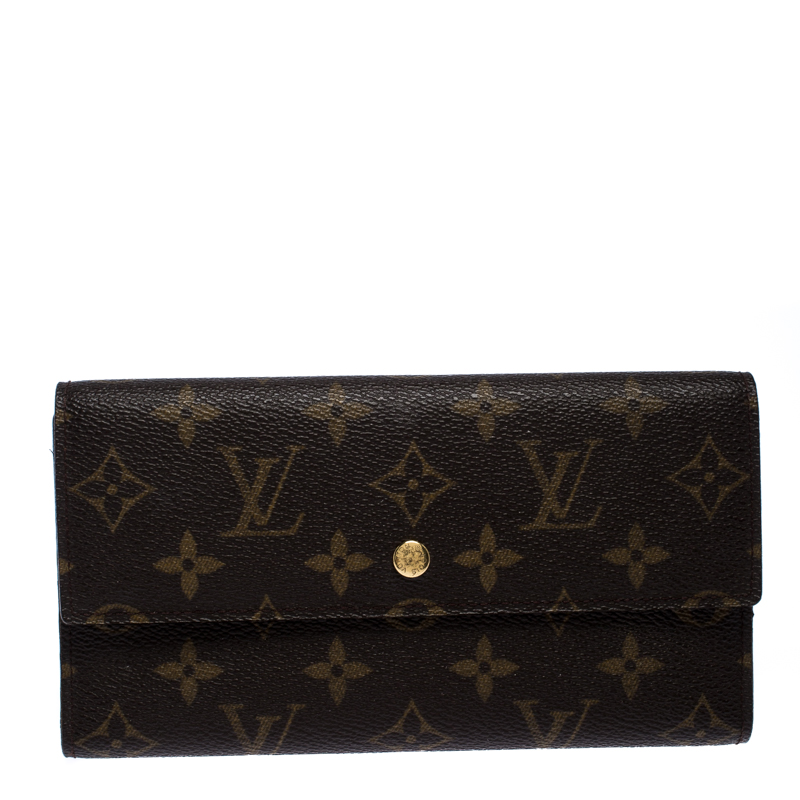 Louis Vuitton Monogram Canvas Sarah Continental Wallet 