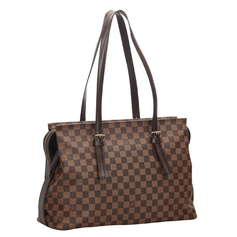 

Louis Vuitton Damier Ebene Canvas Chelsea Bag, Brown