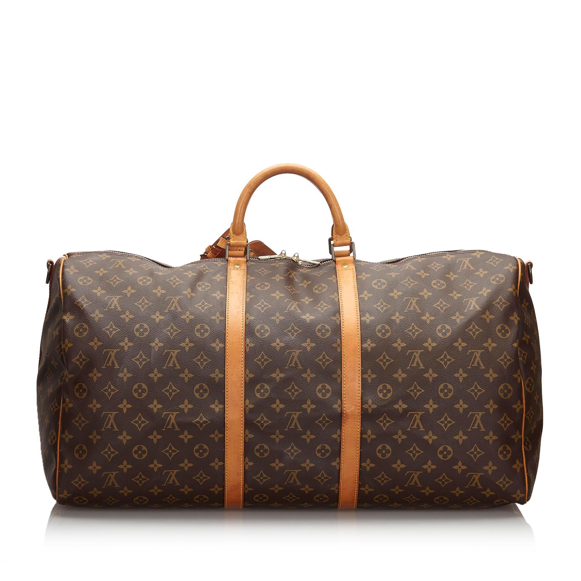

Louis Vuitton Monogram Canvas Keepall Bandouliere 60 Bag, Brown