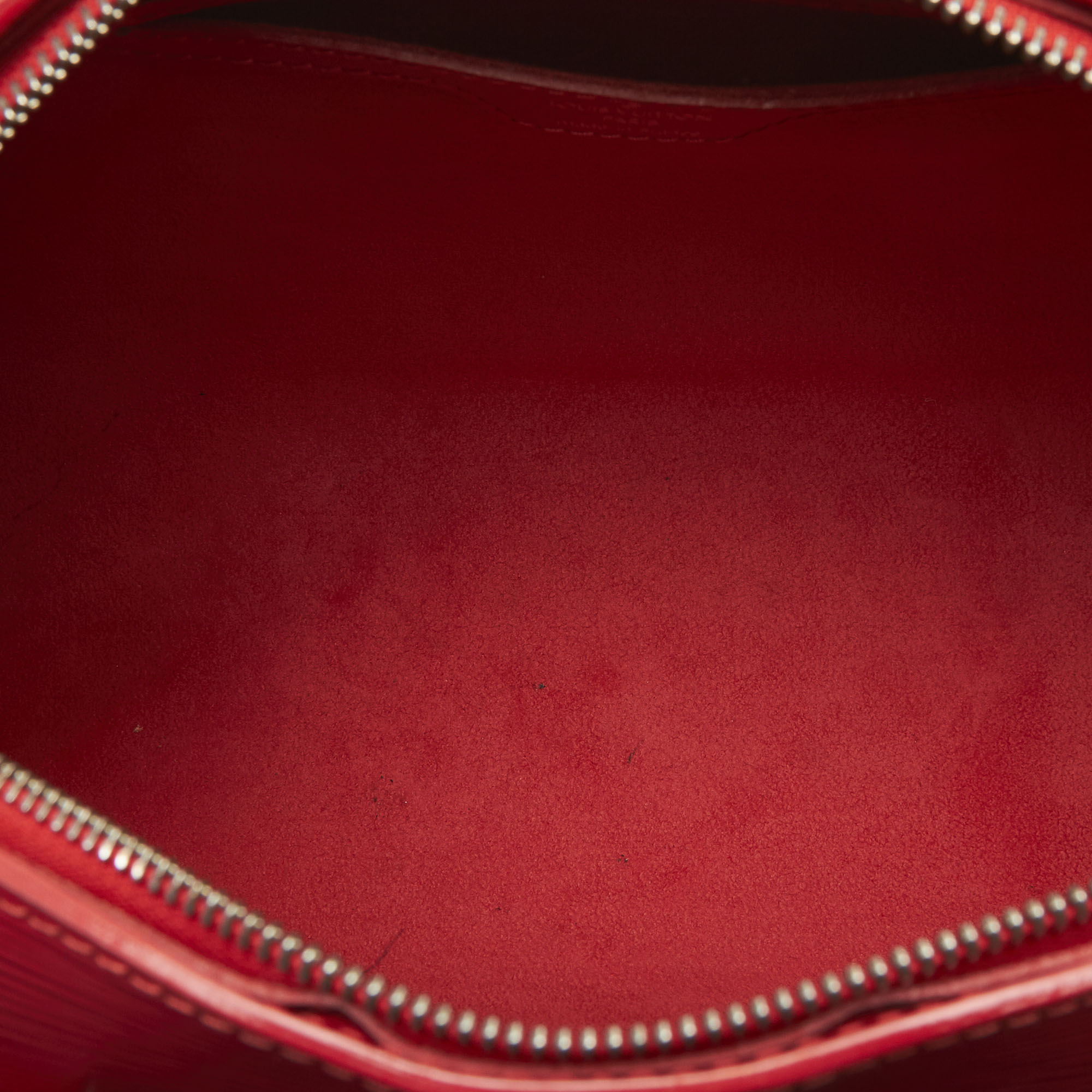 Louis Vuitton LOUIS VUITTON Soufflot Red Epi Leather Bag + Pouch F471