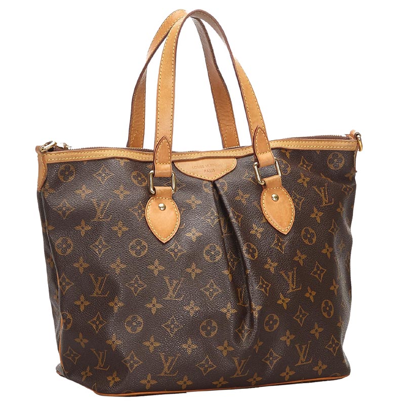 

Louis Vuitton Monogram Canvas Palermo PM Bag, Brown