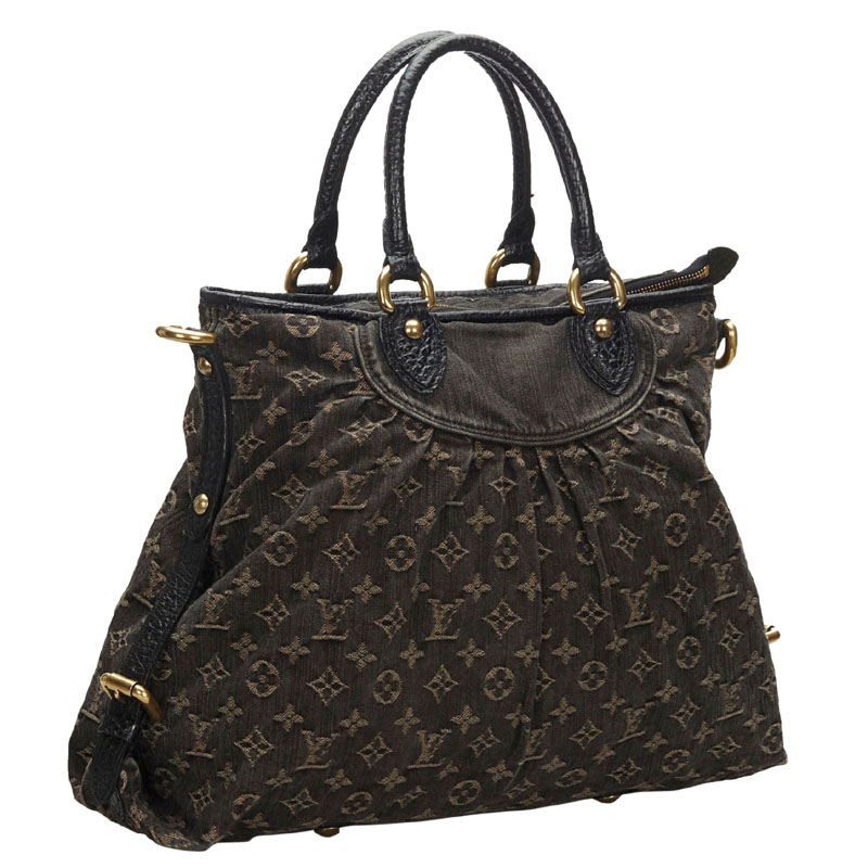 

Louis Vuitton Black Monogram Denim Idylle Neo Cabby MM Bag