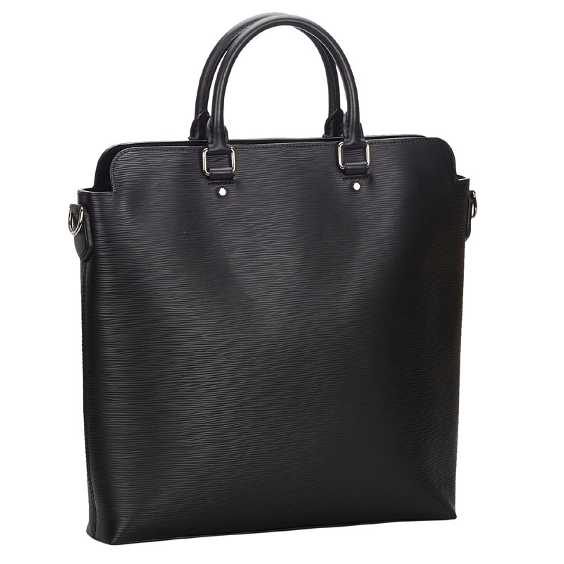 

Louis Vuitton Noir Epi Leather Brooks Tote, Black