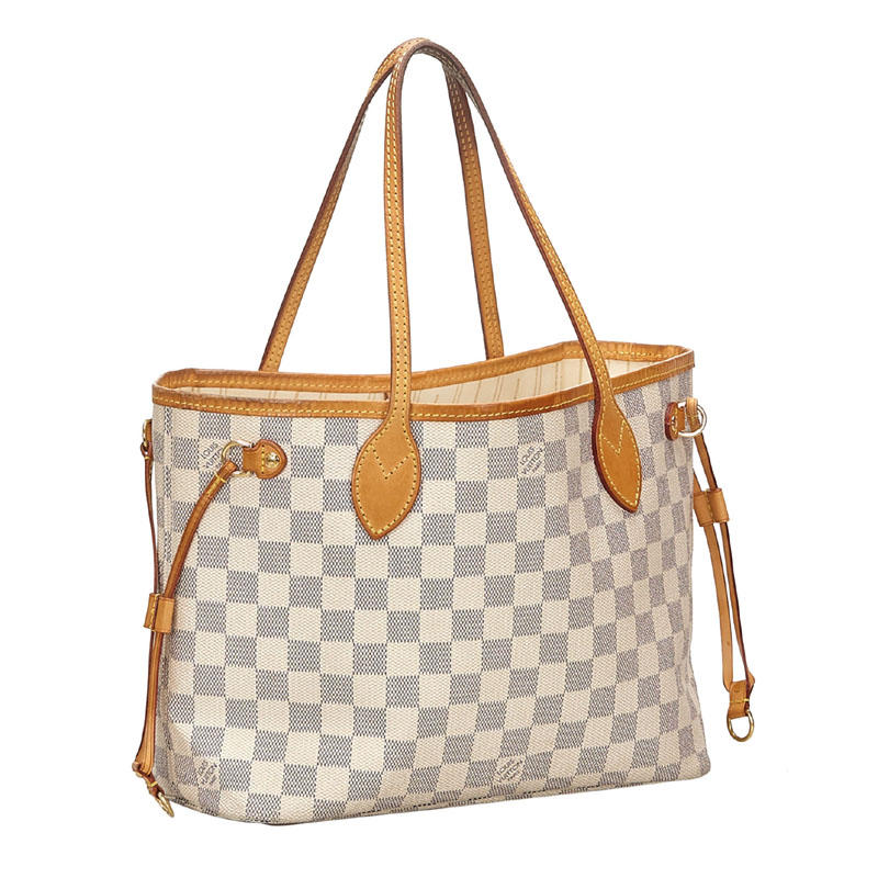

Louis Vuitton Damier Azur Canvas Neverfull PM Bag, Blue