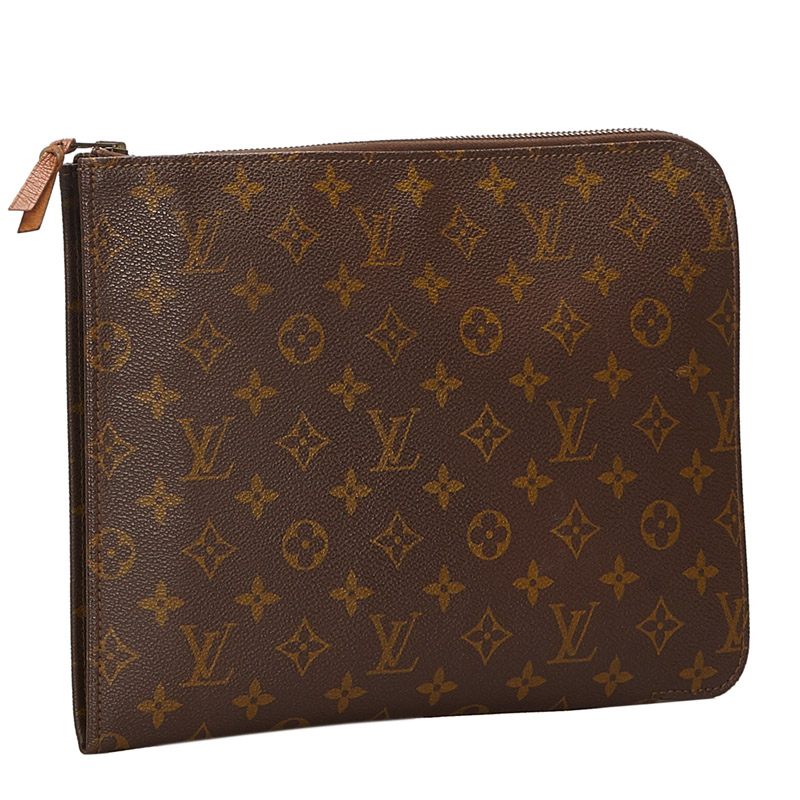 Louis Vuitton Vintage - Monogram Poche Documents Portfolio Bag - Brown -  Canvas and Leather Handbag - Luxury High Quality - Avvenice