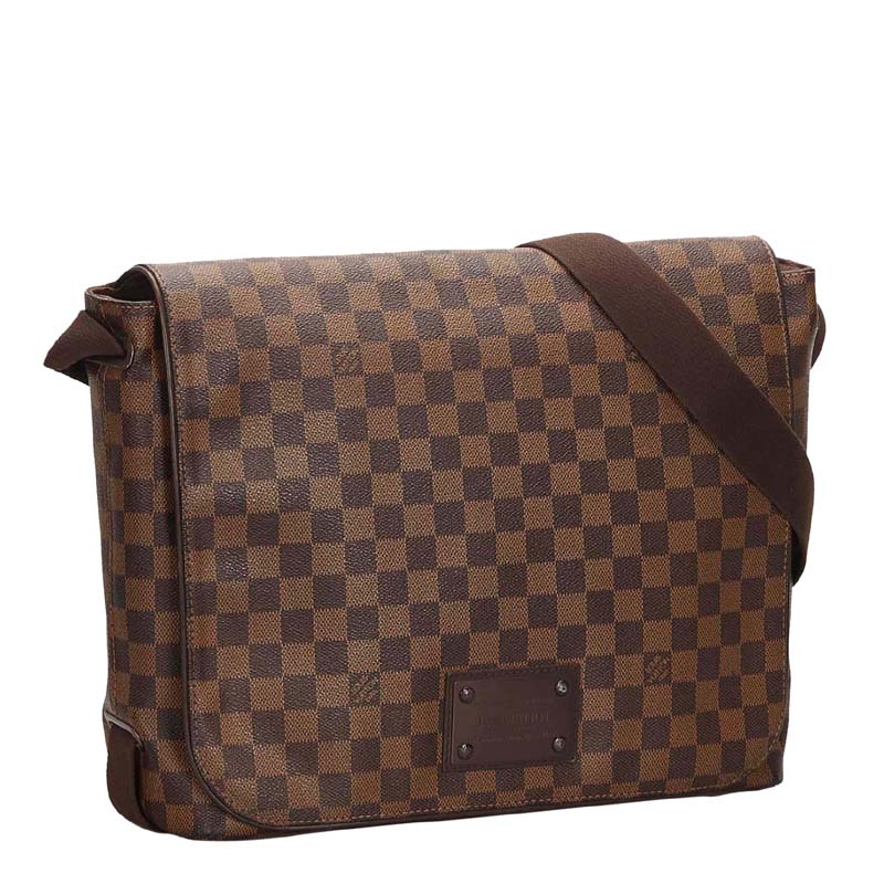 

Louis Vuitton Damier Ebene Canvas Brooklyn MM Bag, Brown