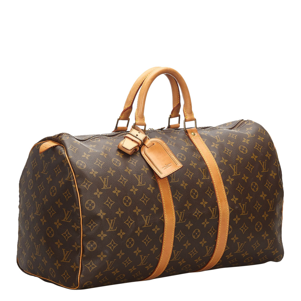 

Louis Vuitton Monogram Canvas Keepall 50 Bag, Brown