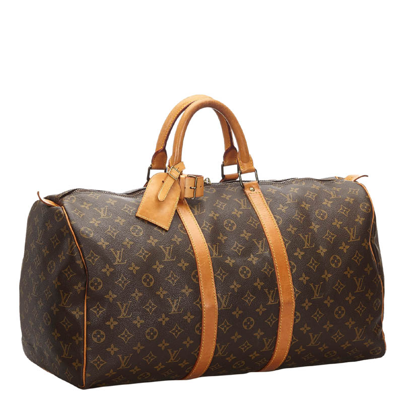 

Louis Vuitton Monogram Canvas Keepall 50 Bag, Brown