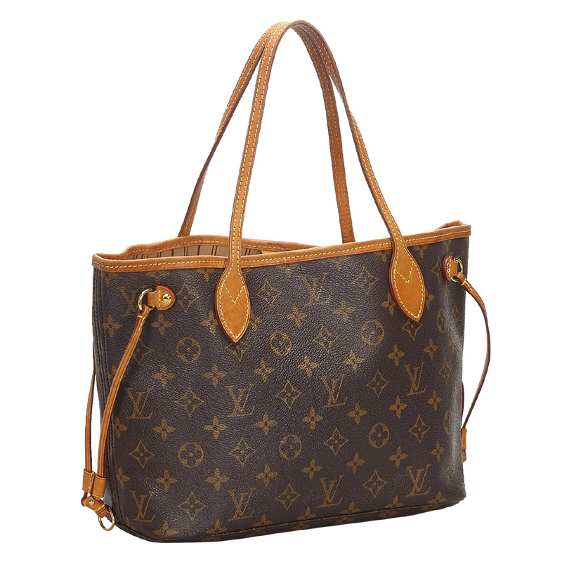 

Louis Vuitton Monogram Canvas Neverfull PM Bag, Brown