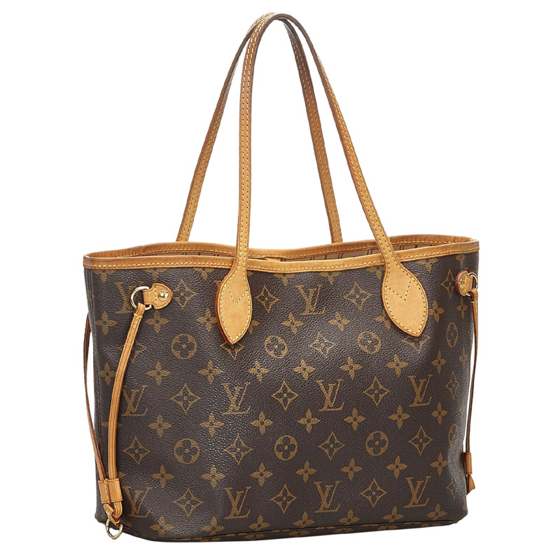 

Louis Vuitton Monogram Canvas Neverfull PM Bag, Brown