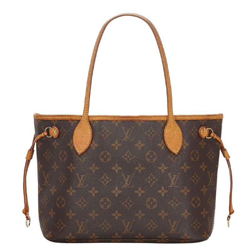 Pre-Owned Louis Vuitton Monogram Canvas Neverfull Pm Bag In Brown | ModeSens