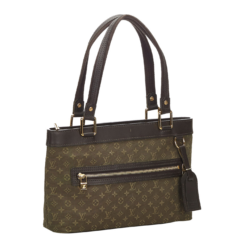 

Louis Vuitton Brown Monogram Mini Lin Lucille PM Bag