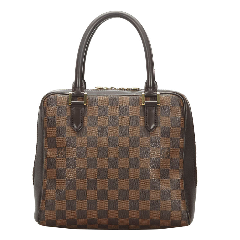 Pre-Owned Louis Vuitton Damier Ebene Canvas Brera Bag In Brown | ModeSens