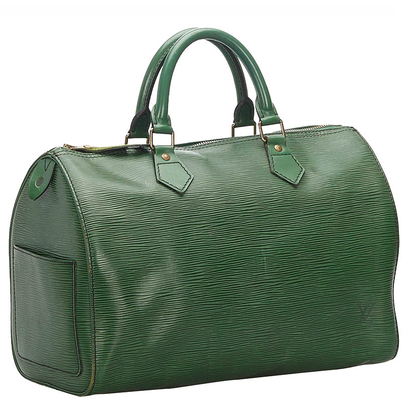 

Louis Vuitton Green Epi Leather Speedy 30 Bag